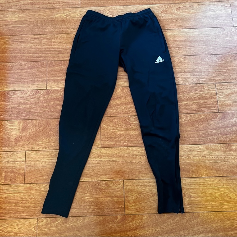 Adidas Women's Black Long Workout Zipper Pocket & Ankle Pants